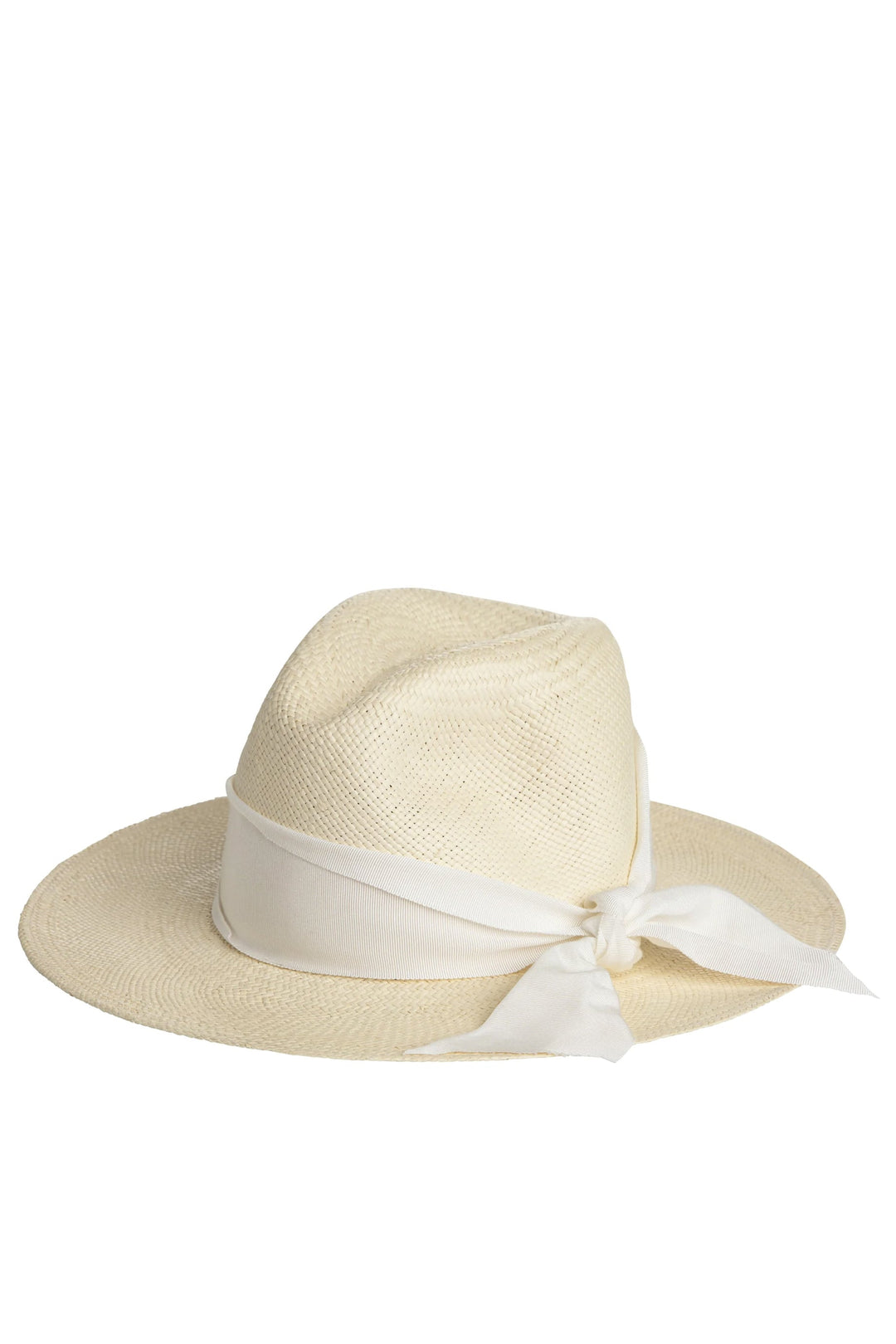 Sarah J Curtis Panama Hat - White