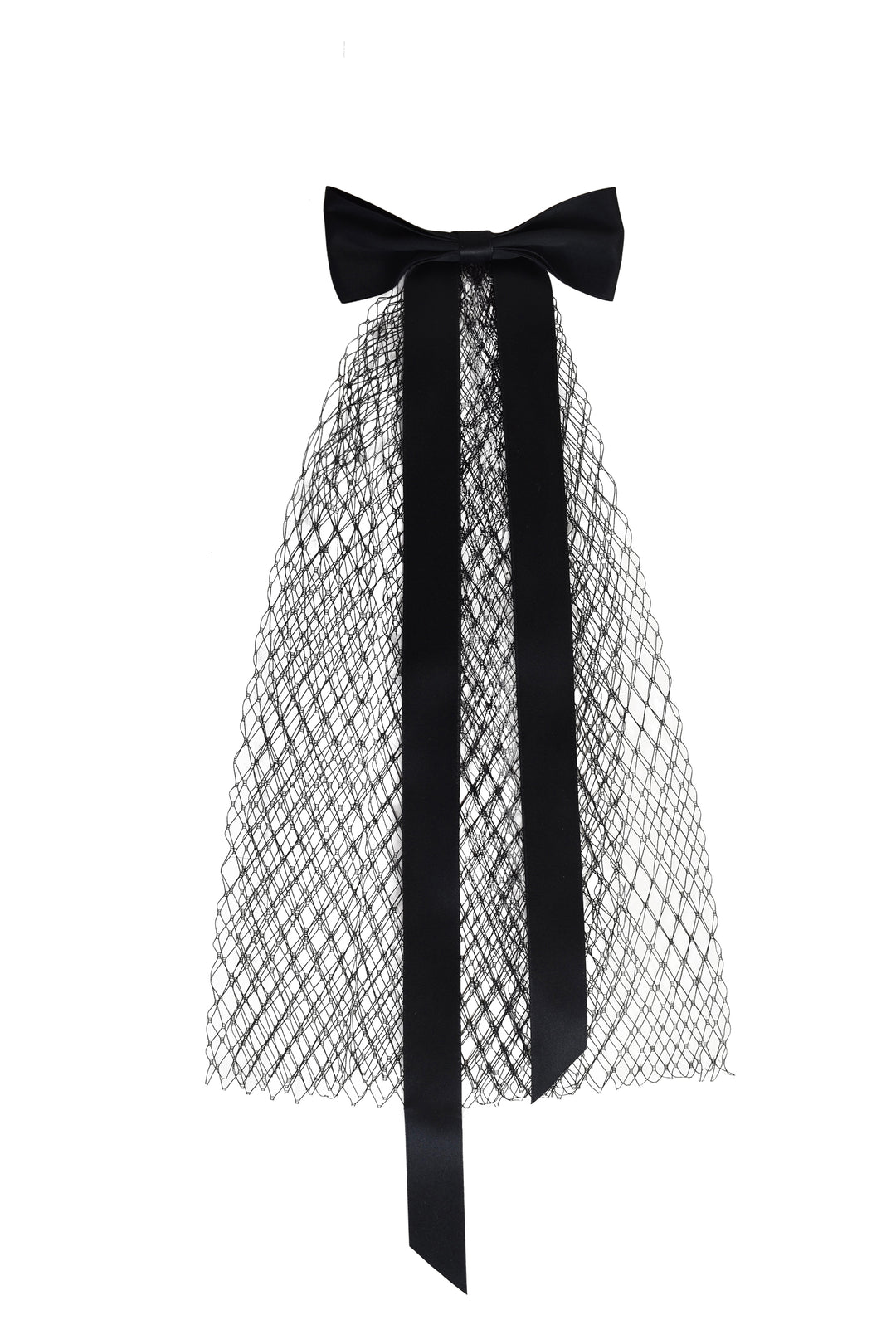 Sarah J Curtis Bow Veil Band - Black