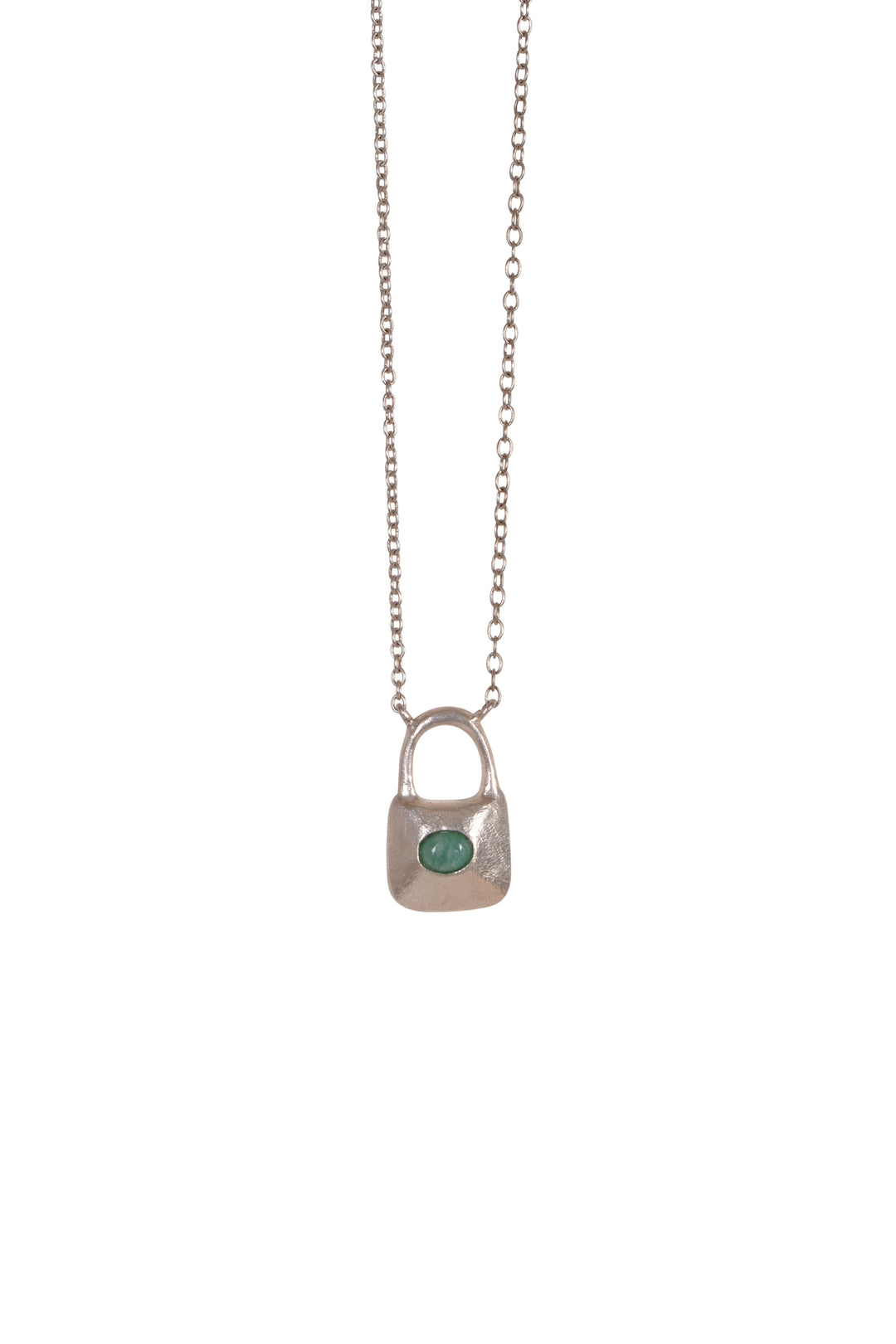 Alouette Design Locket Necklace - Silver