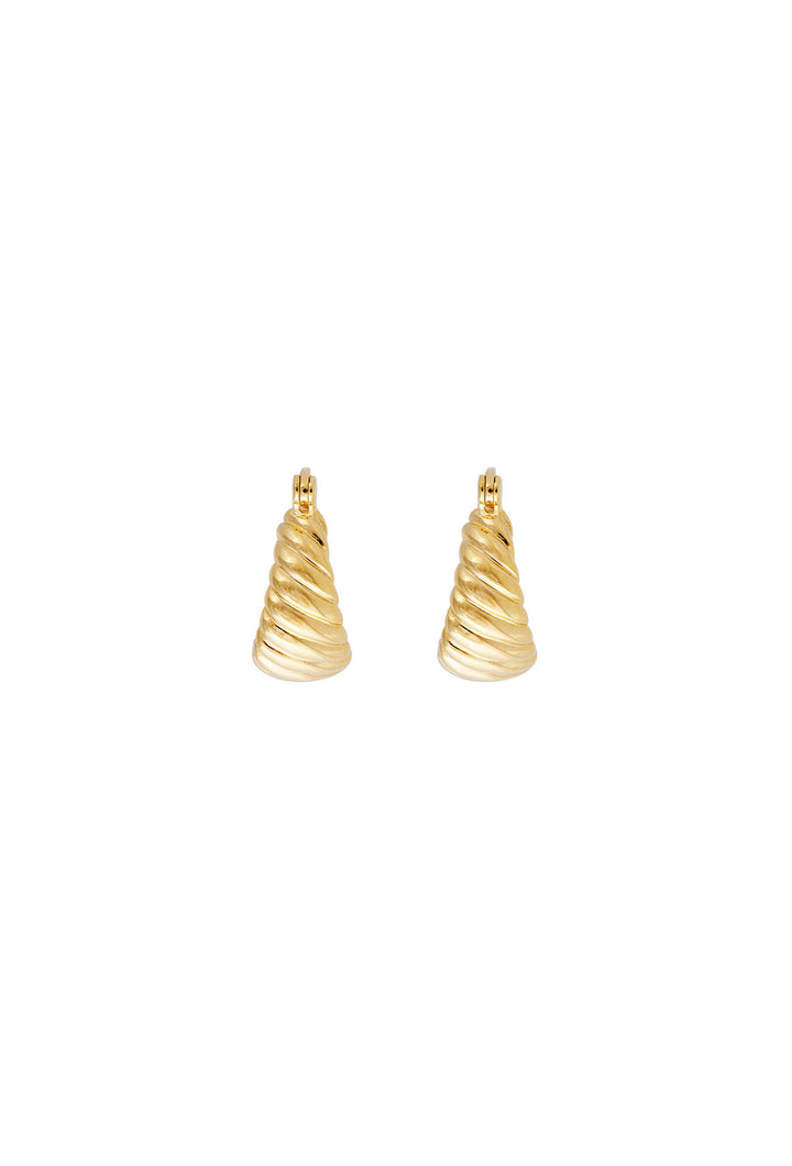 Fairley Croissant Hoops - Gold
