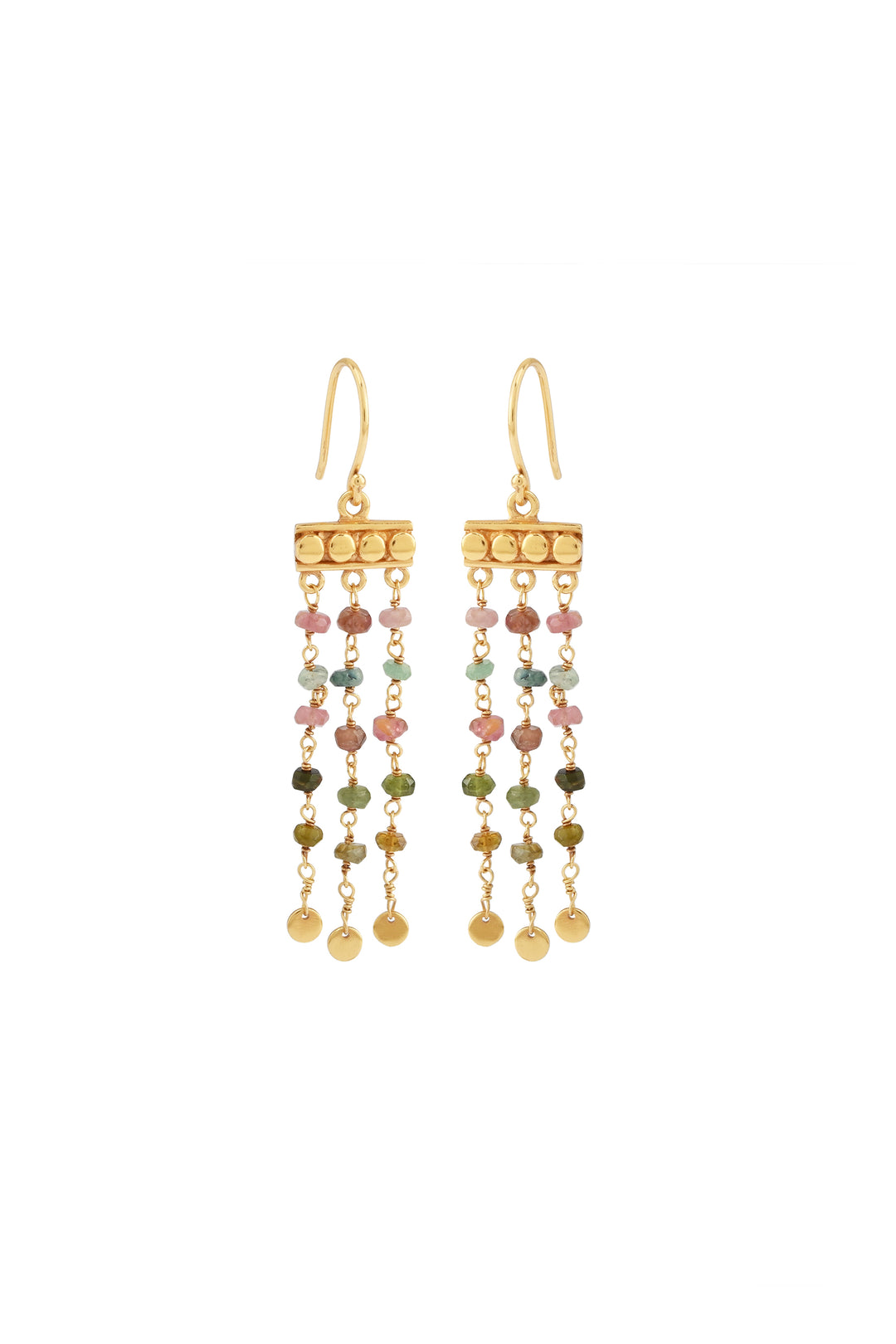 Husk Diya Earring - Multi Coloured