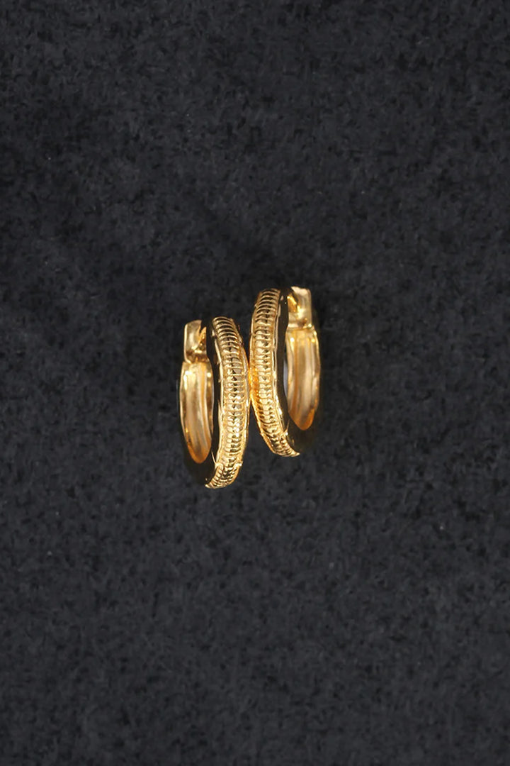 Temple Of The Sun Arete Huggies - Gold