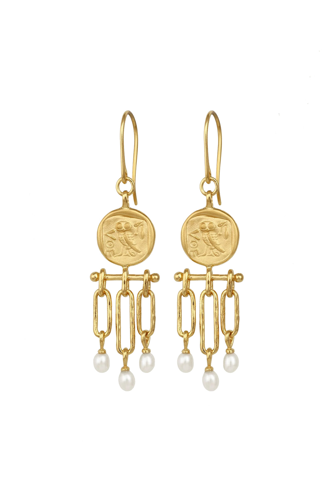 Temple Of The Sun Palas Earring - Gold