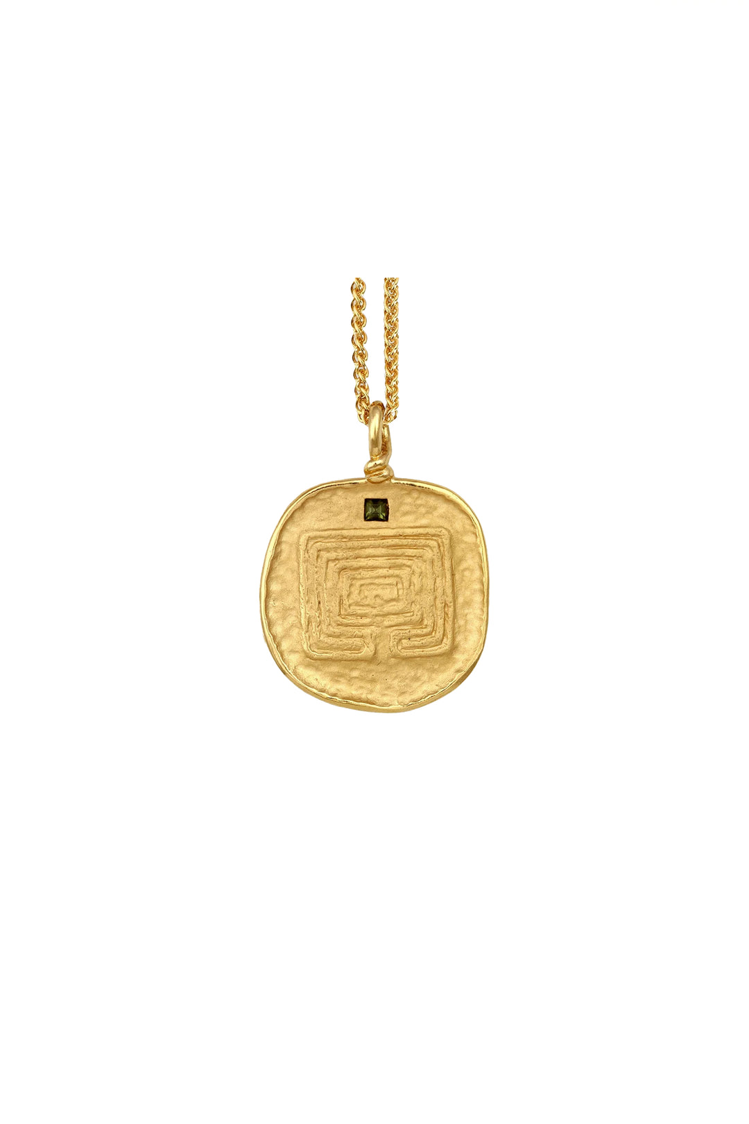 Temple Of The Sun Labyri Necklace - Gold