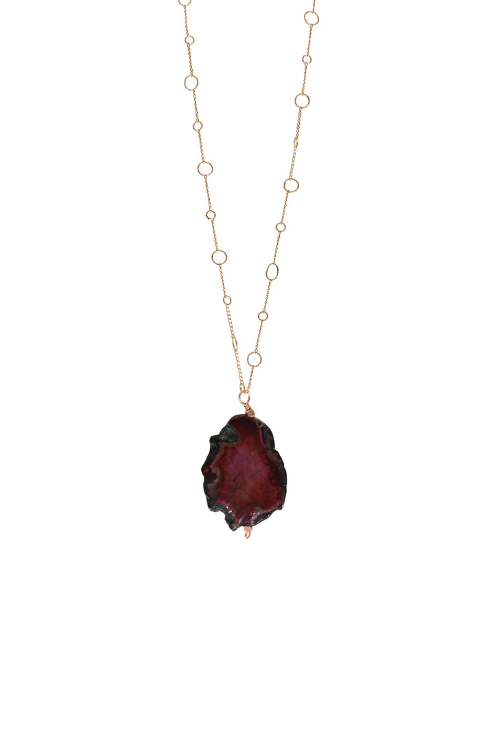 Alouette Design
 Pluma Necklace - Plum