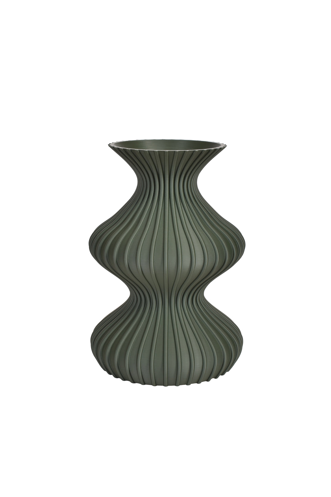Husk Illusion Vase - Moss Green