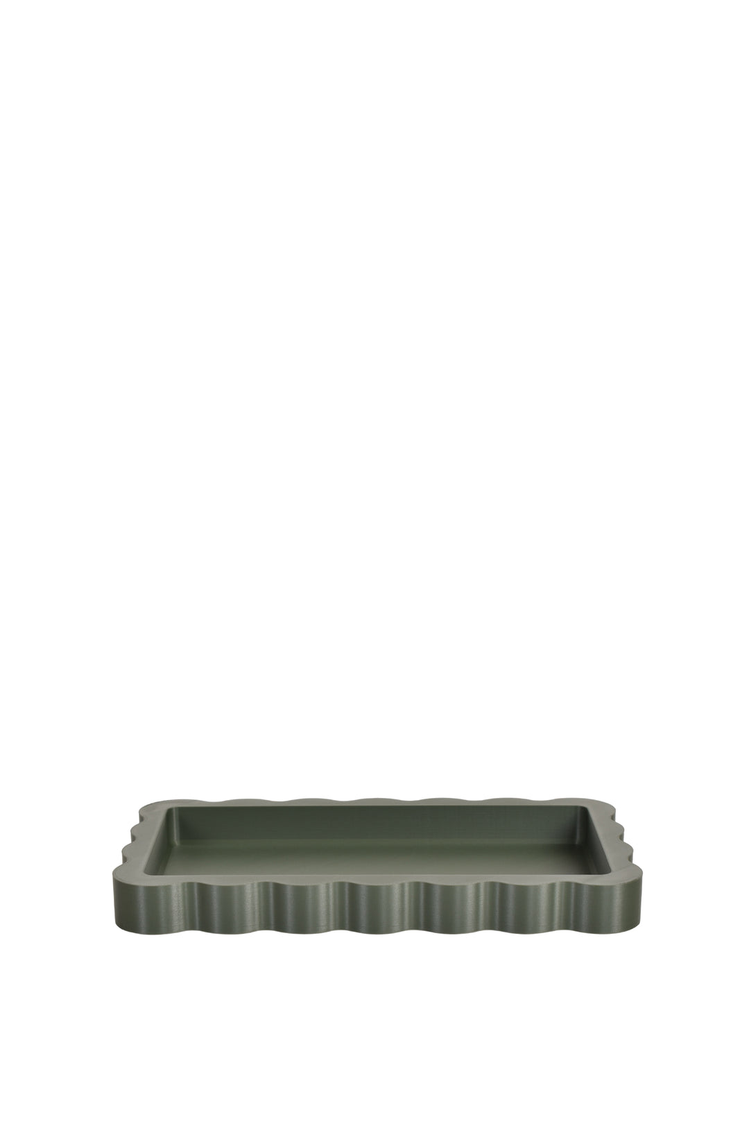 Husk Wave Tray Small - Moss Green