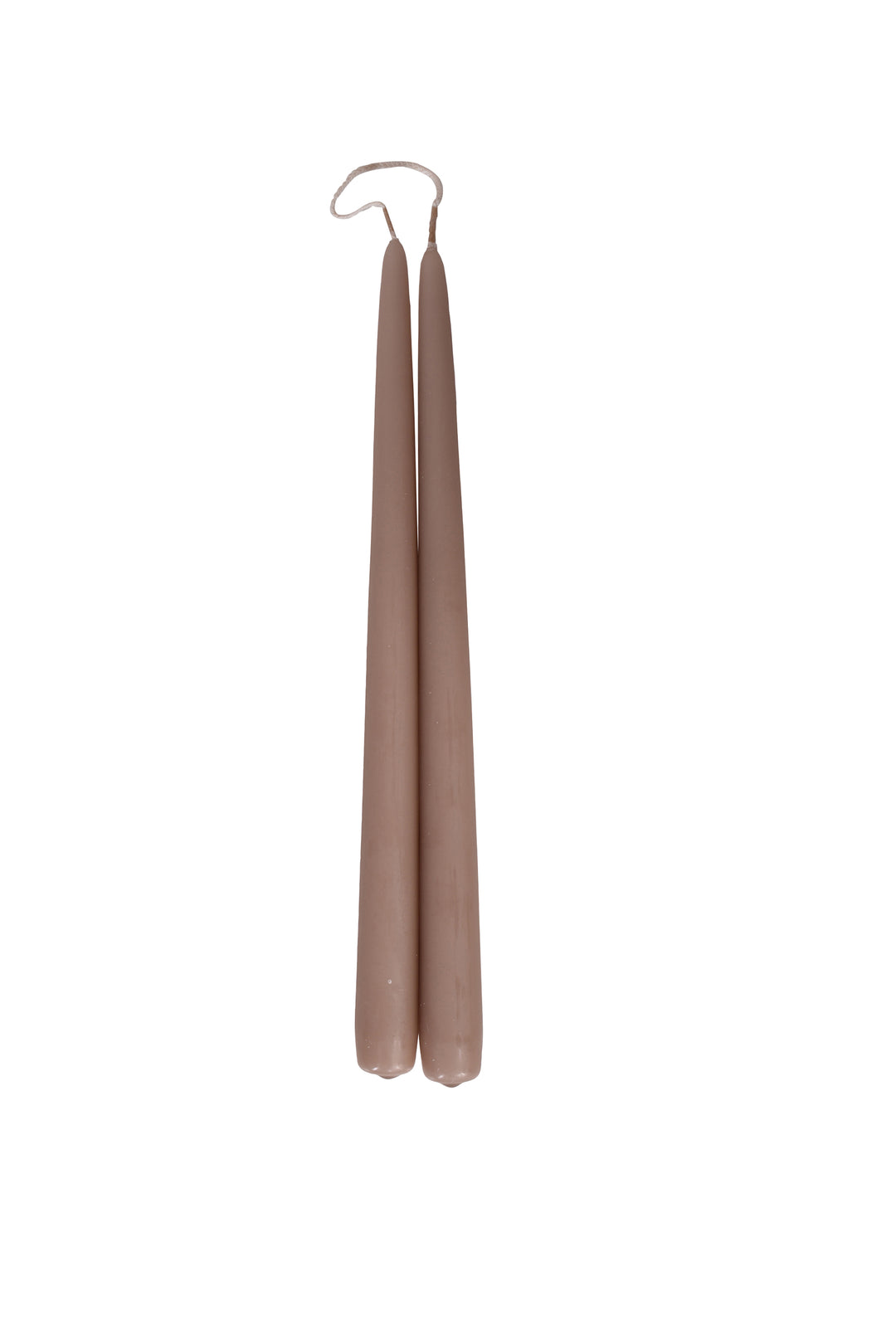 Husk Taper Candle - Mocha