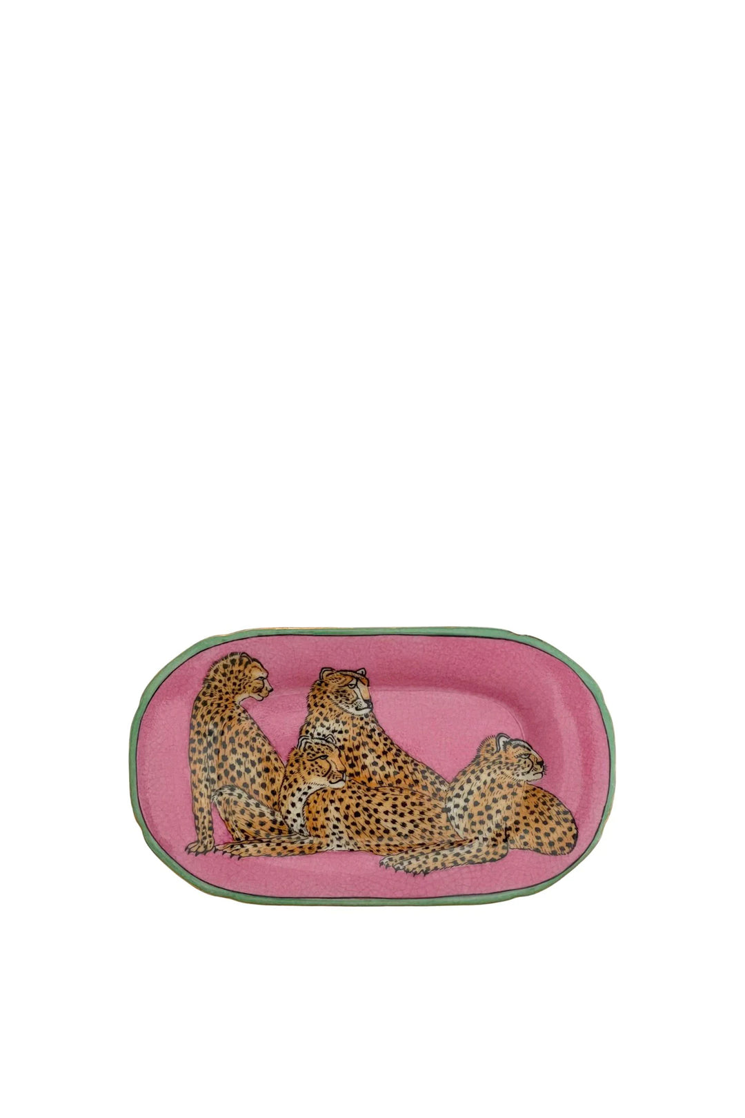 Husk Leopard Dish - Pink