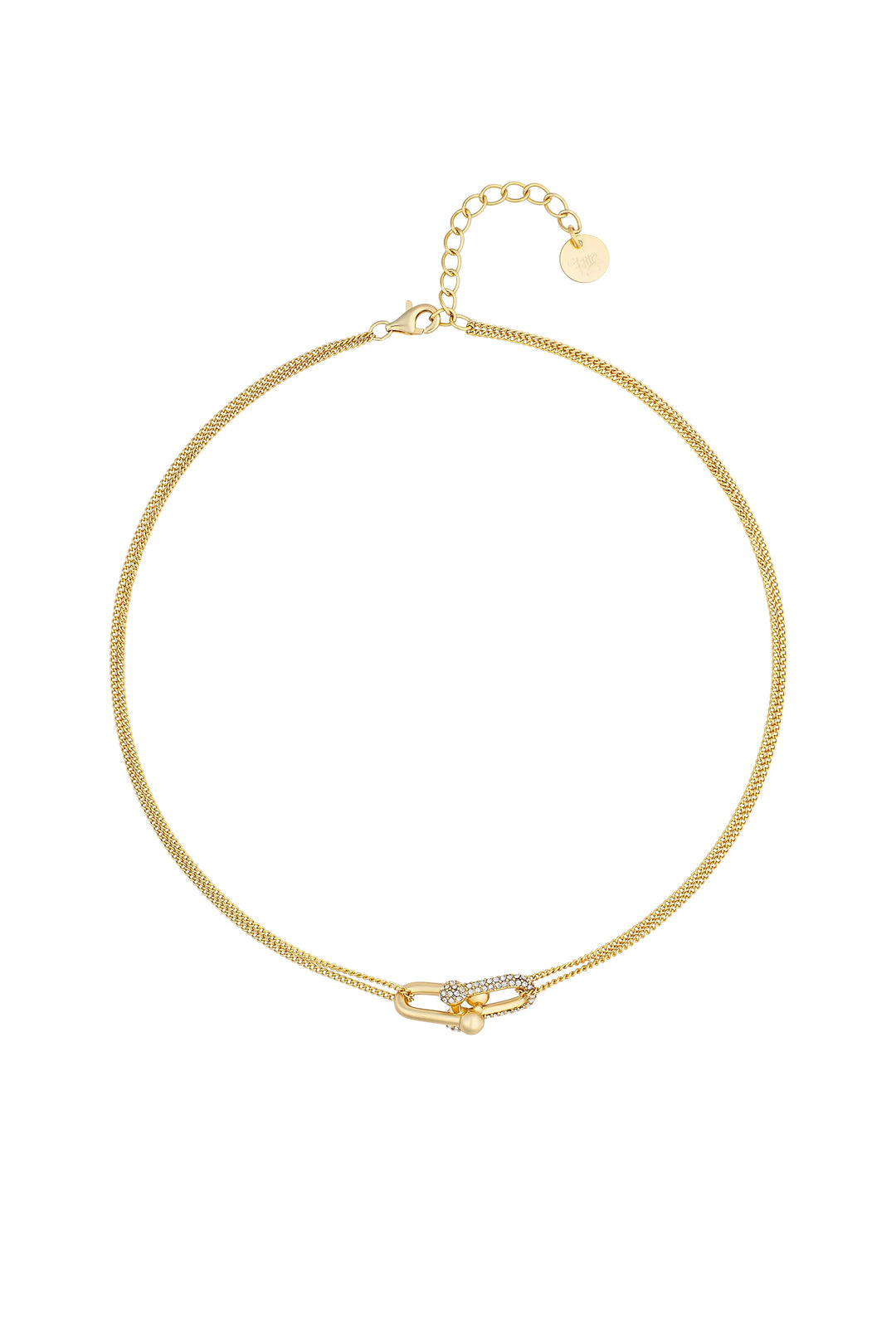 Kitte Baby Bond Pave Necklace - Gold