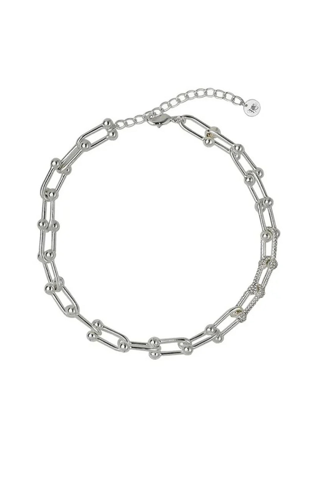 Kitte Bond Pave Necklace - Silver