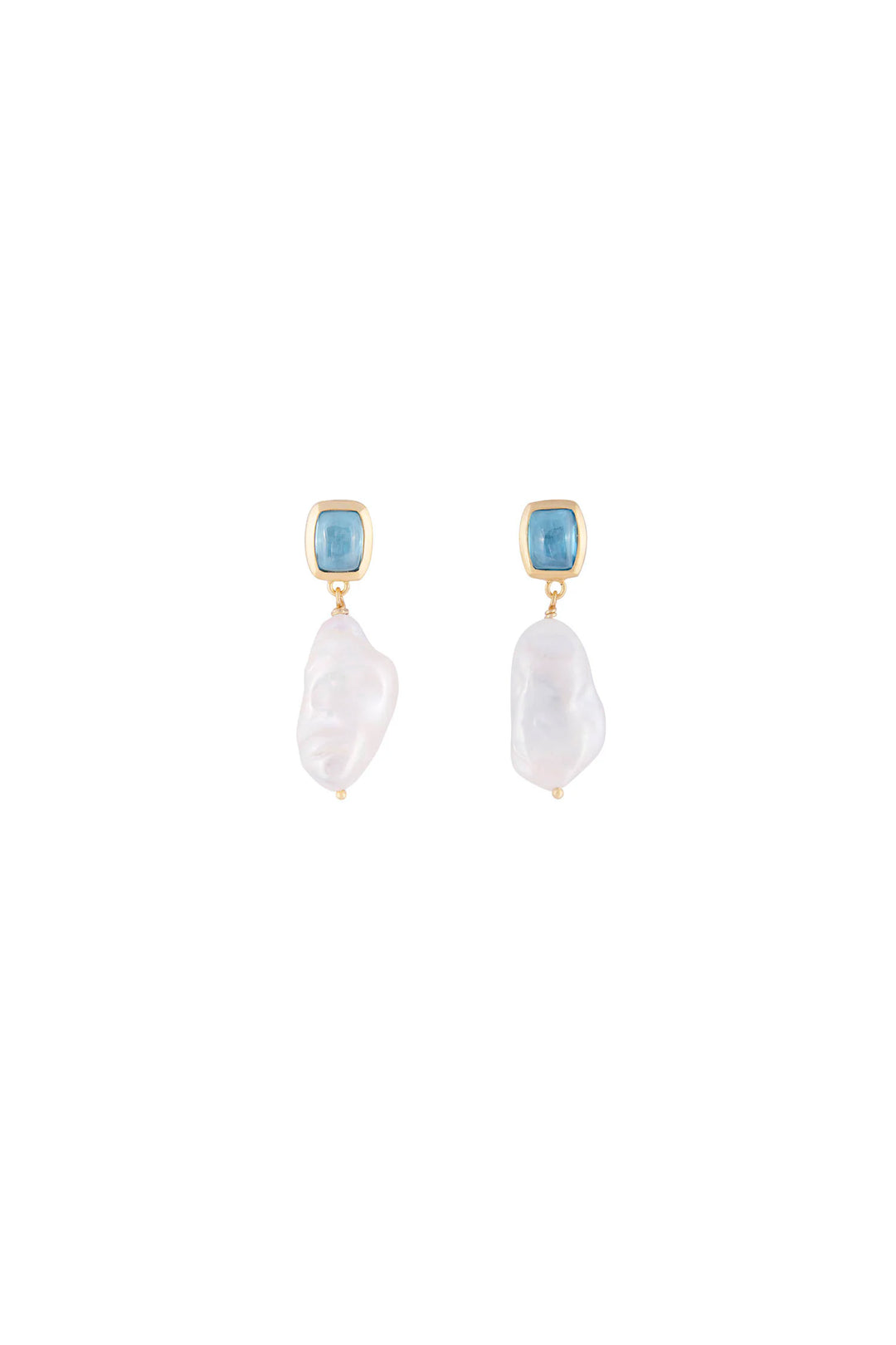 Fairley Keshi Drop Earrings -  Gold