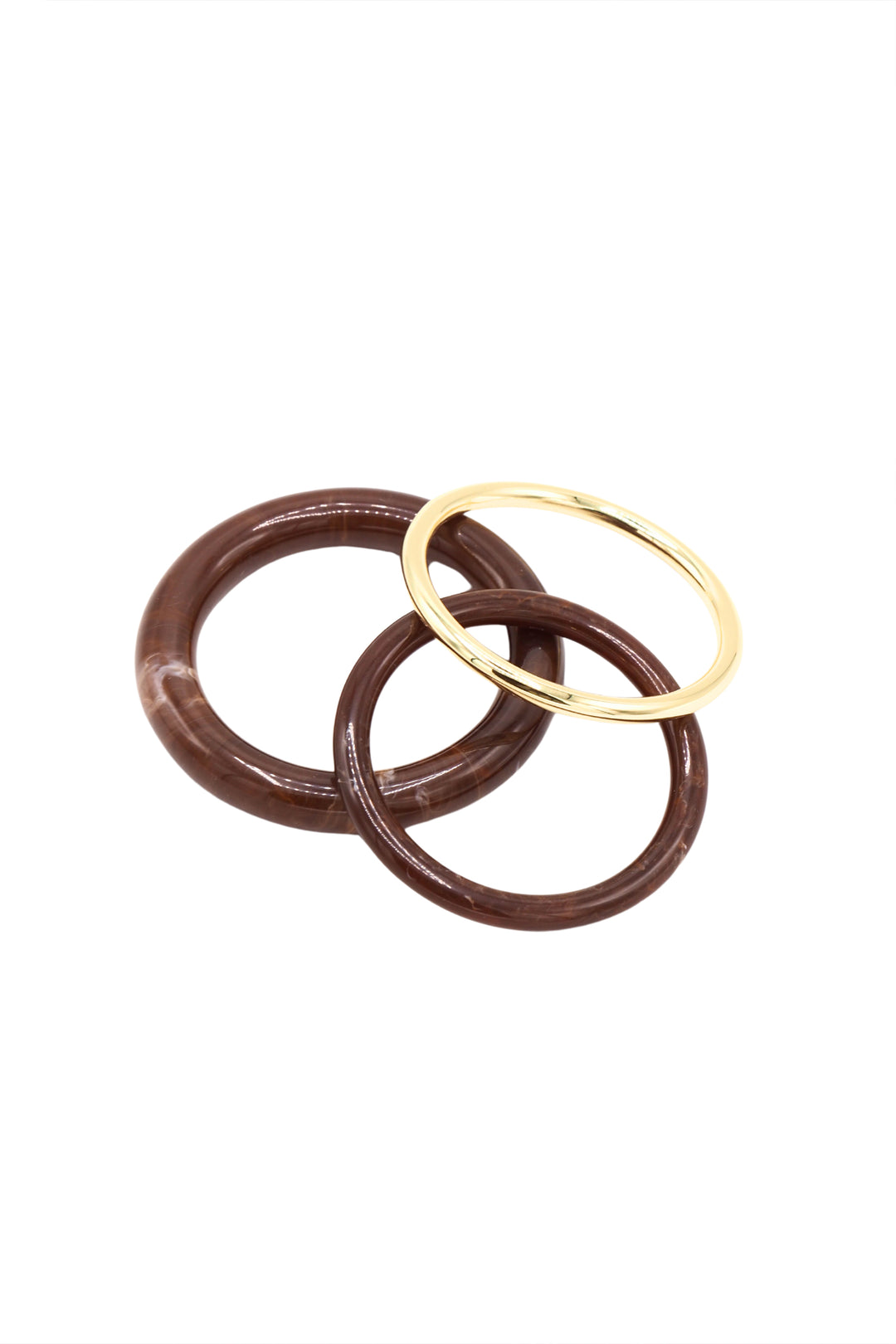 Sita Nevado Discs Bangle Set - Brown