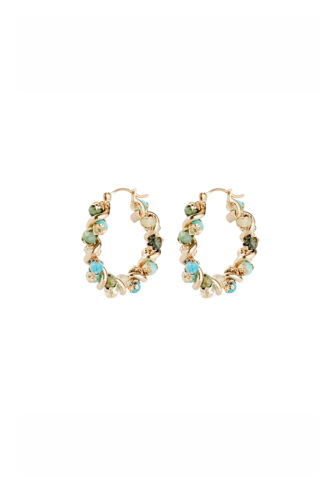 Gas Bijoux Eurydice Hoops - Blue