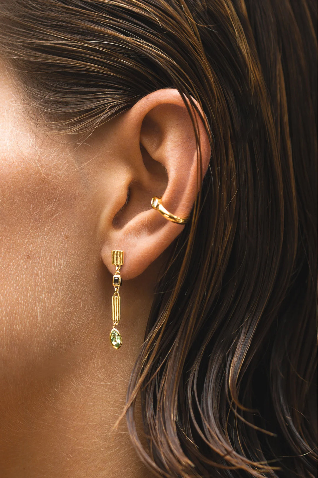 Temple Of The Sun Cindi Earrings - Gold