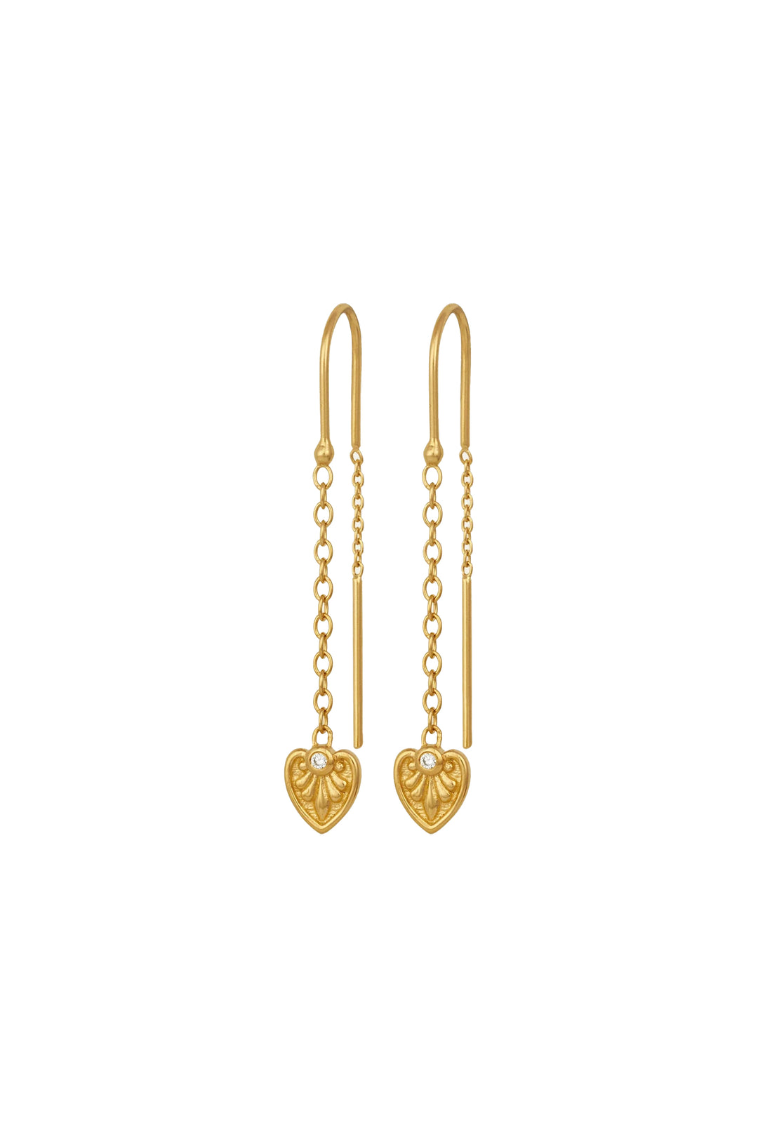 Temple Of The Sun Silph Earrings - Gold