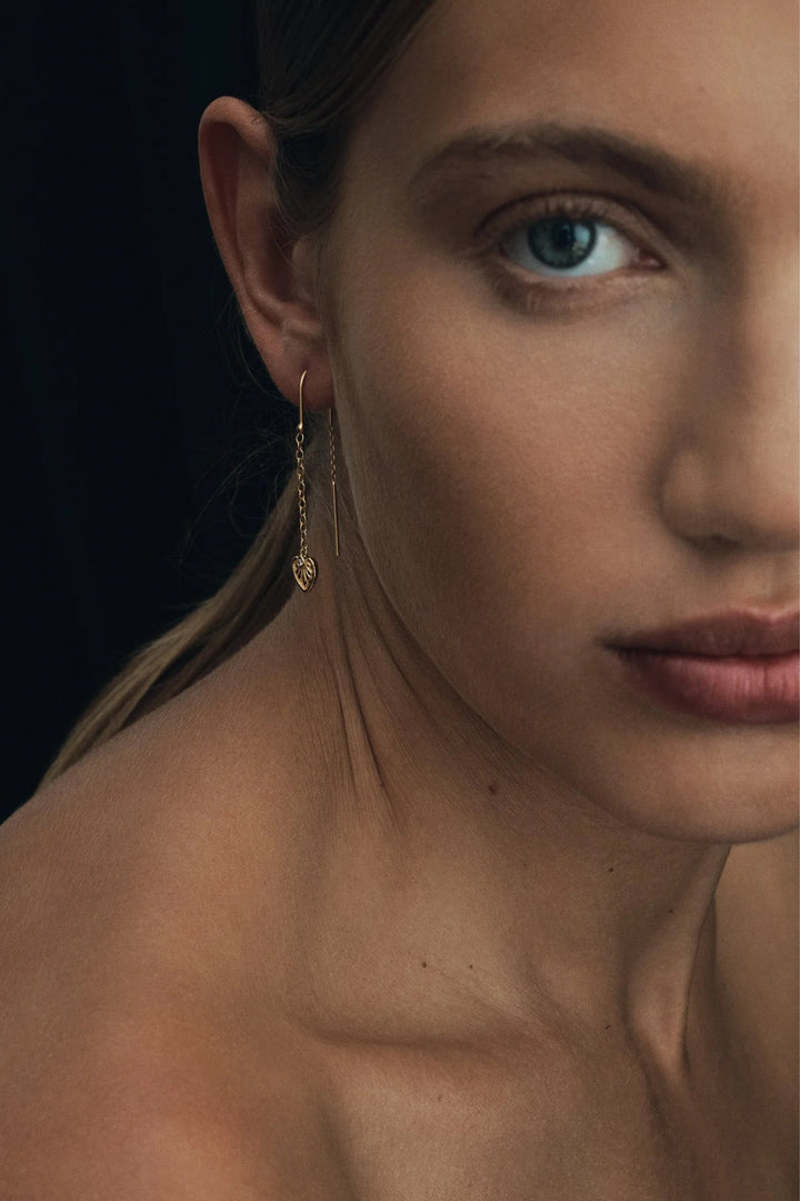 Temple Of The Sun Silph Earrings - Gold