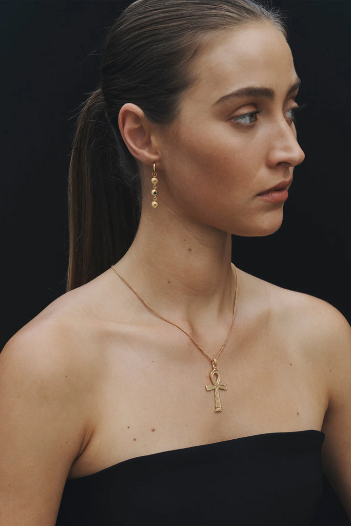 Temple Of The Sun Blessing Earrings - Gold