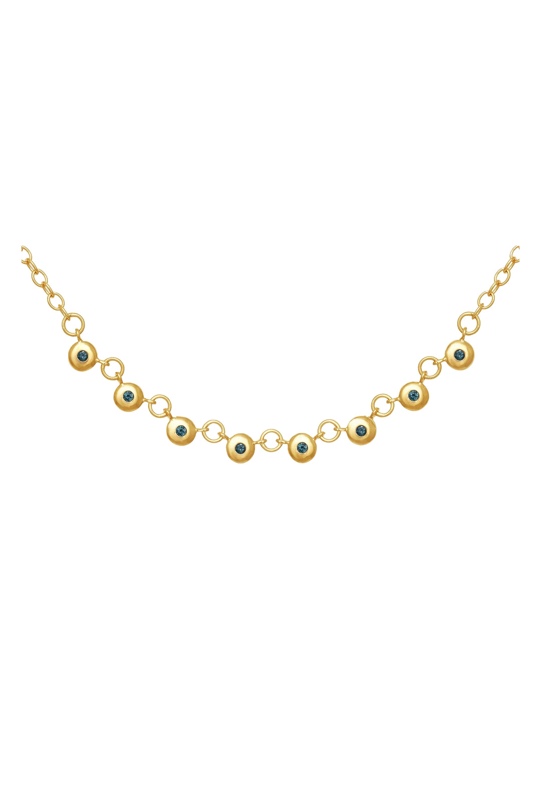 Temple Of The Sun Mavi Chain Necklace - Gold