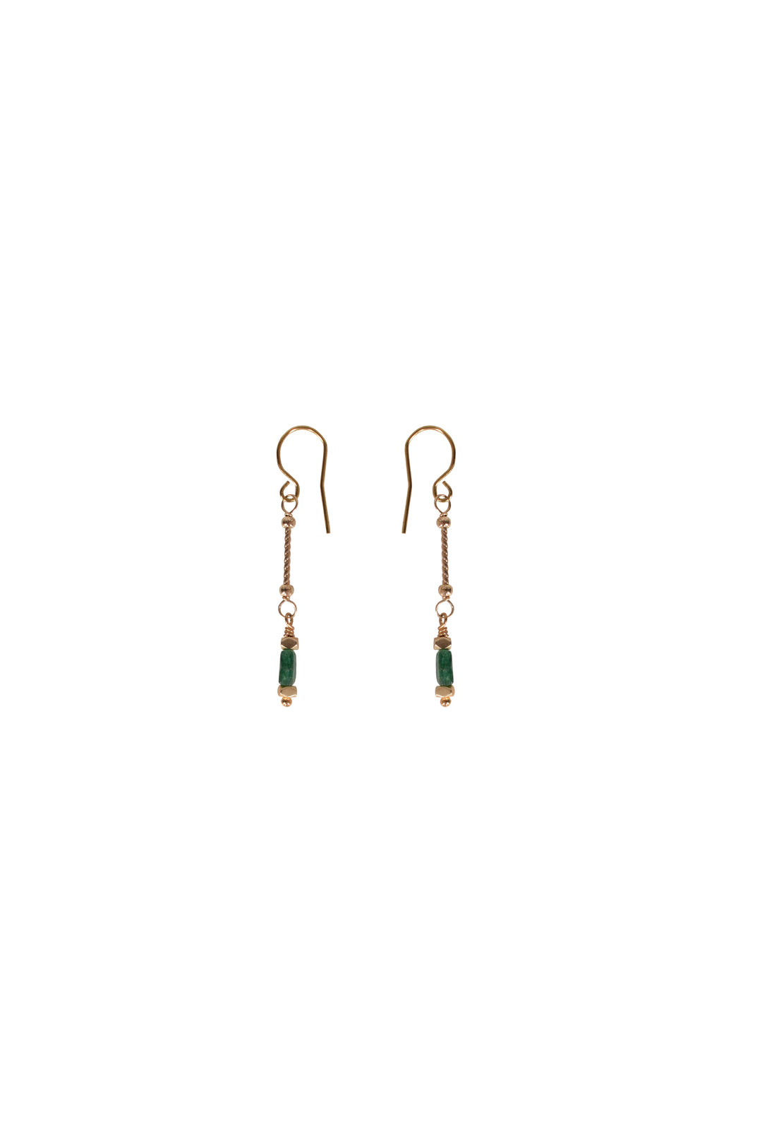 Alouette Design Tiny Drop Earring - Green