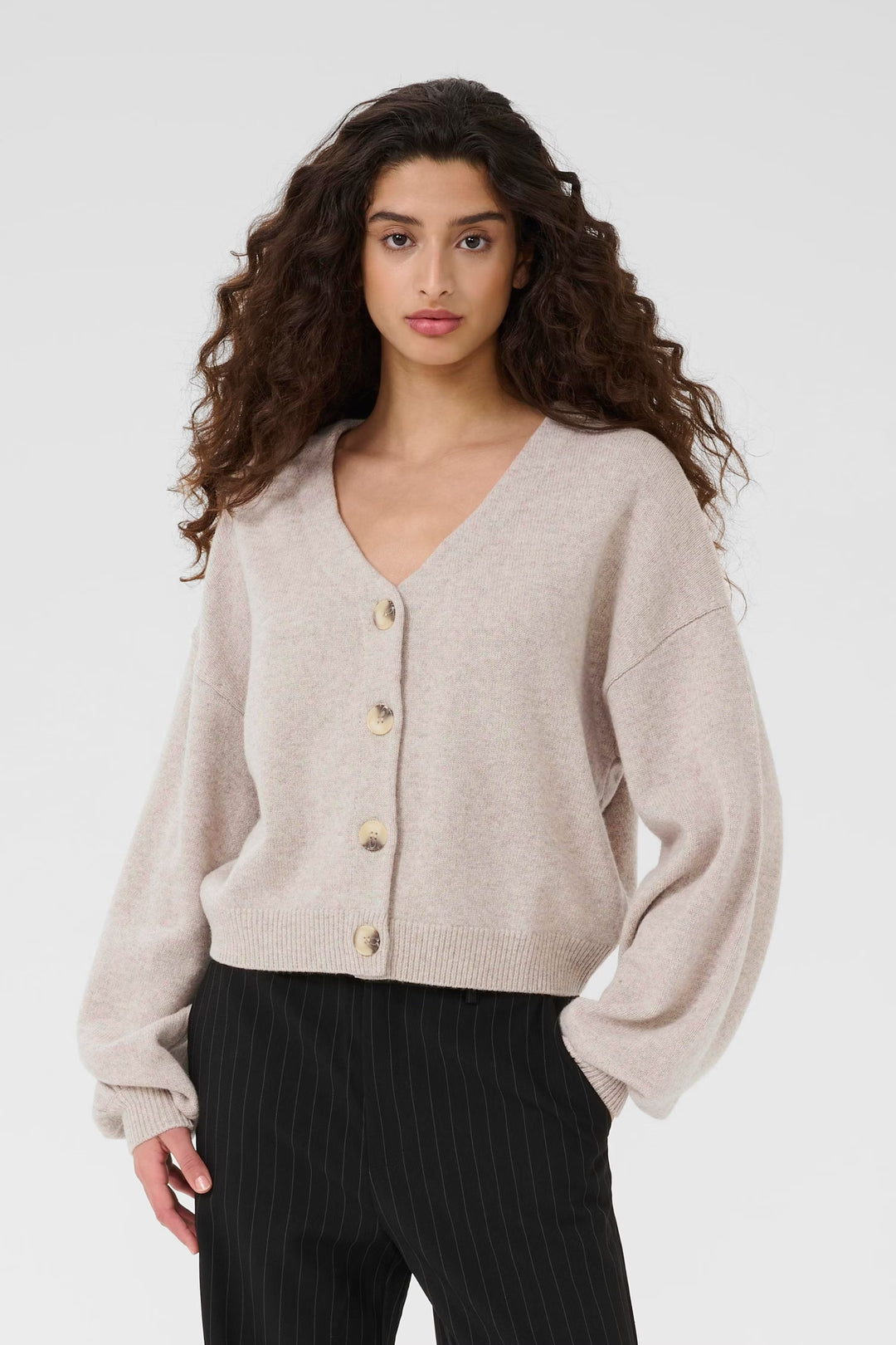 Gestuz Manzi Cardigan - Grey Melange