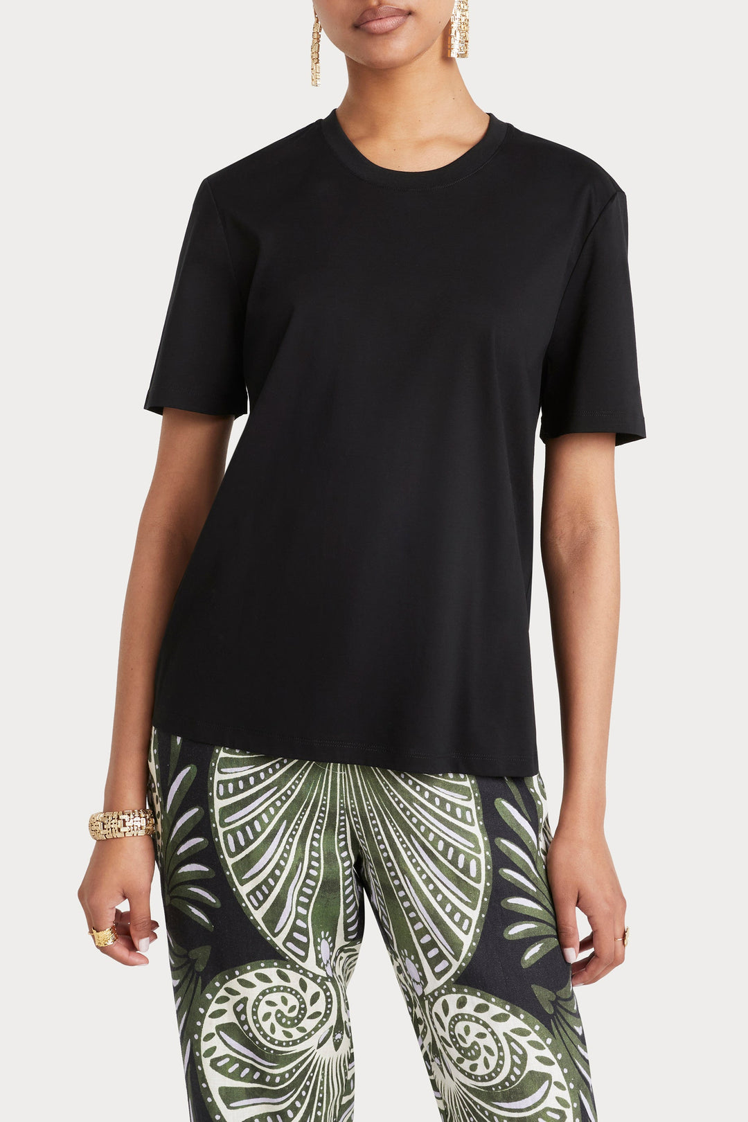 Husk TAILORED TEE - Black