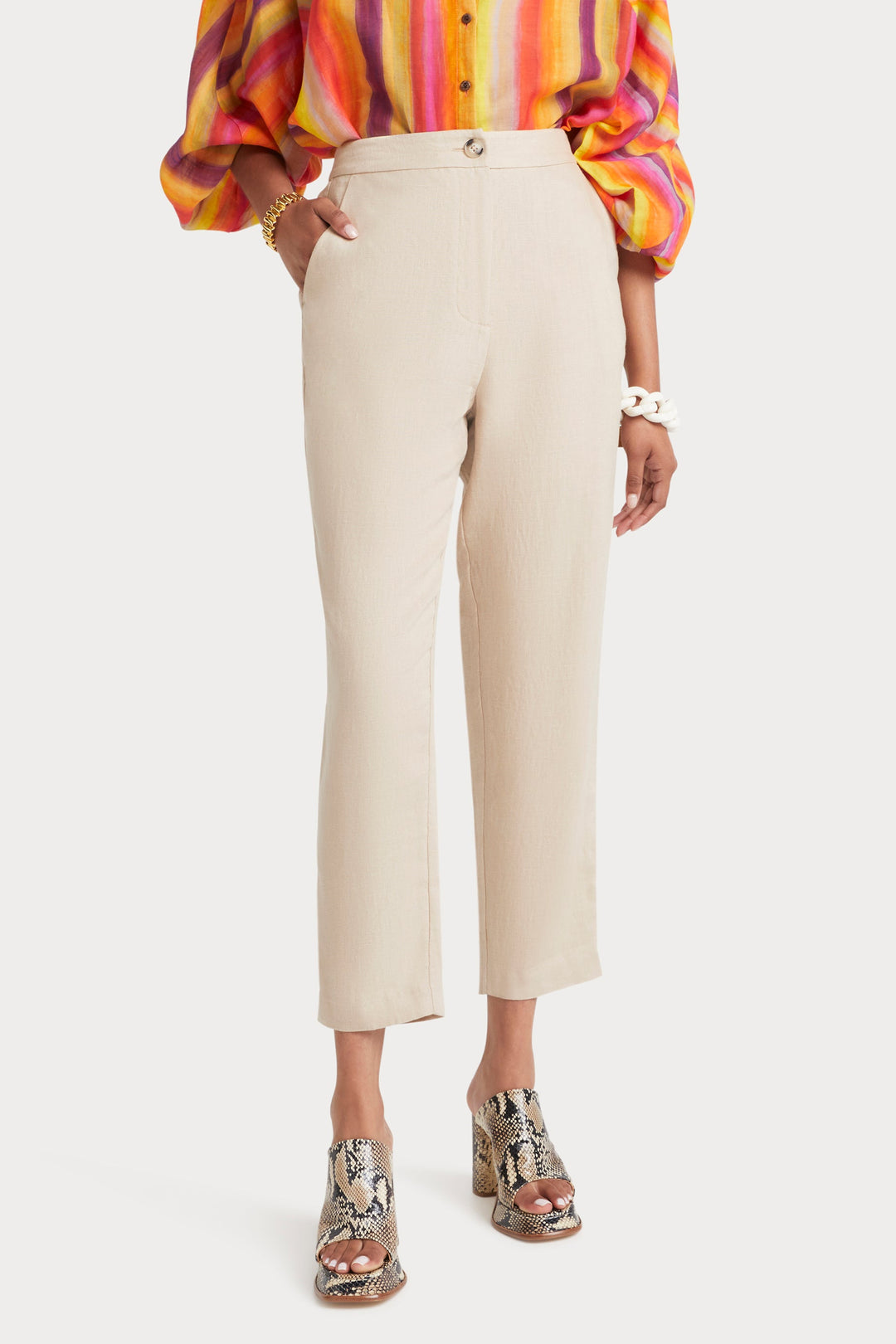 Husk EMILIA PANT - Flax
