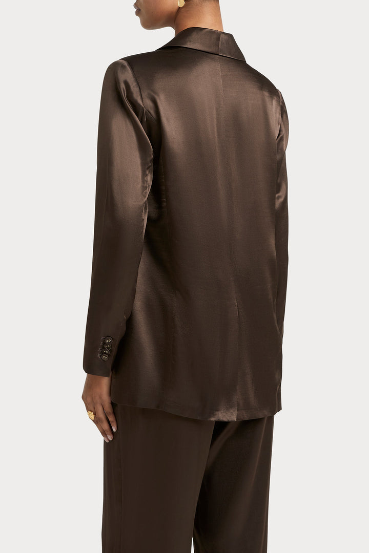 Husk SIENNA BLAZER - Chocolate