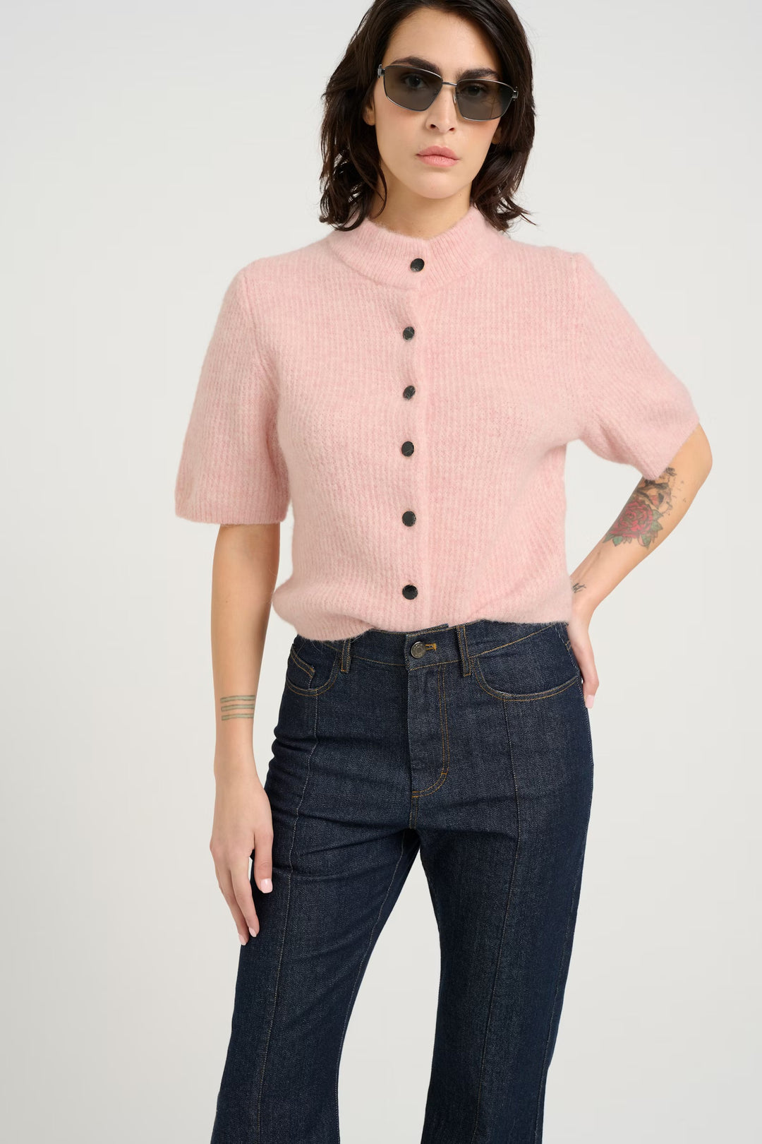 Gestuz Short Cardi - Rose