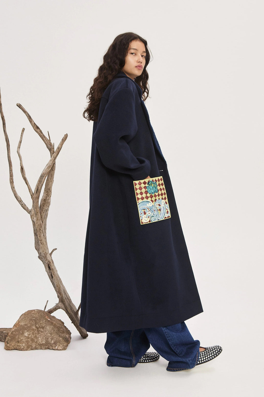 Alemais LORENZA COAT - Navy