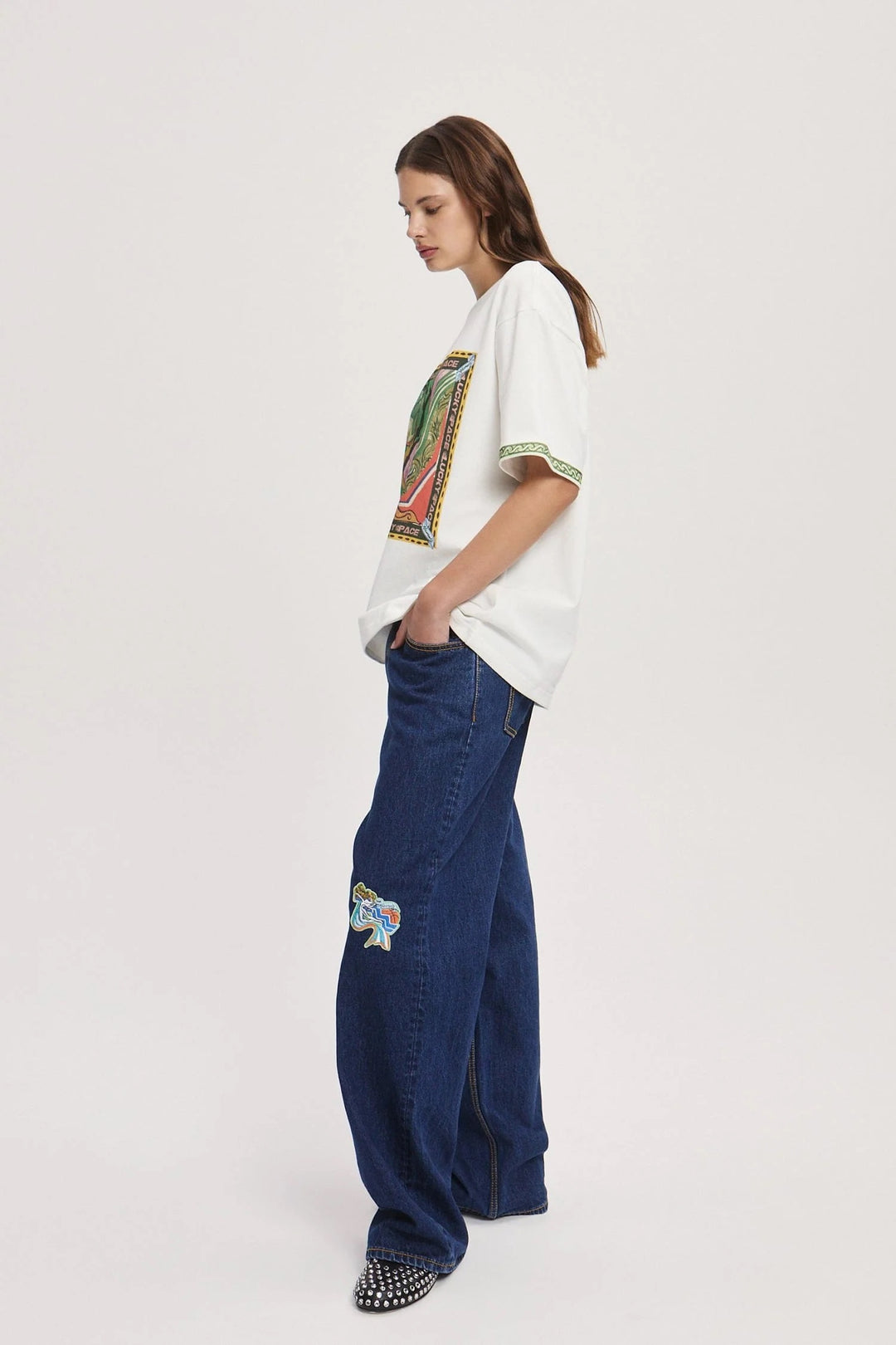 Alemais LUCKY TEE - Cream