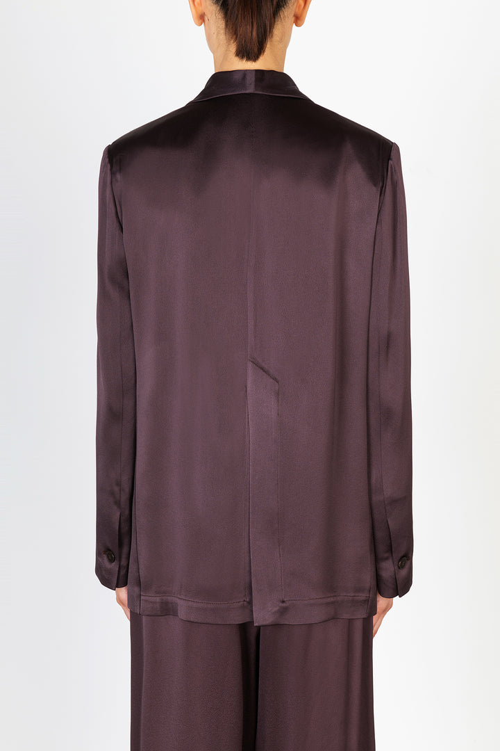 Alysi Satina Blazer - Aubergine