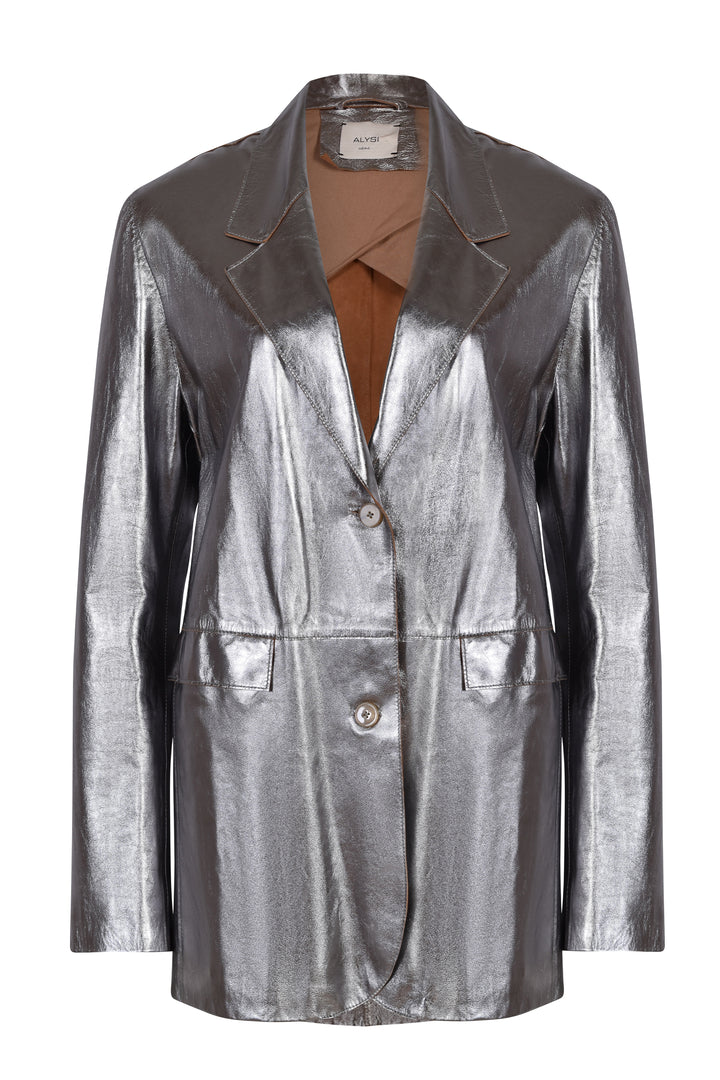 Alysi Cinzia Blazer - Gunmetal