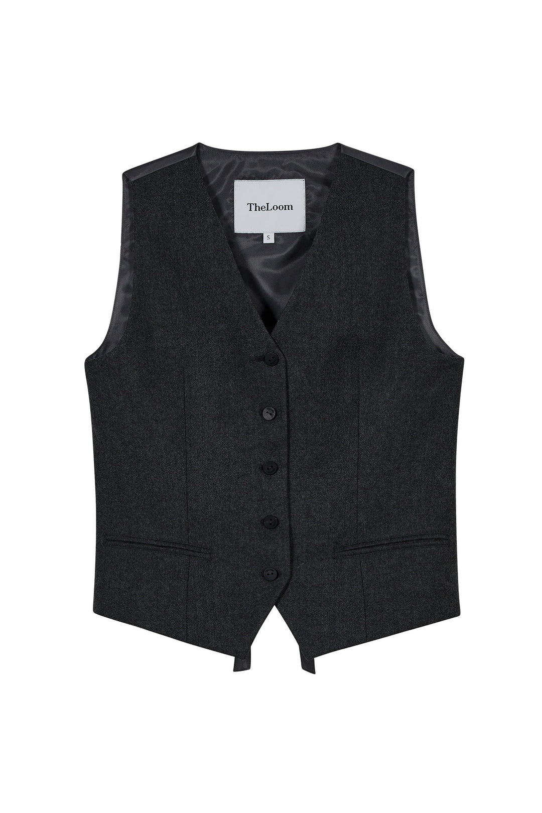 The Loom Betty Waistcoat - Charcoal