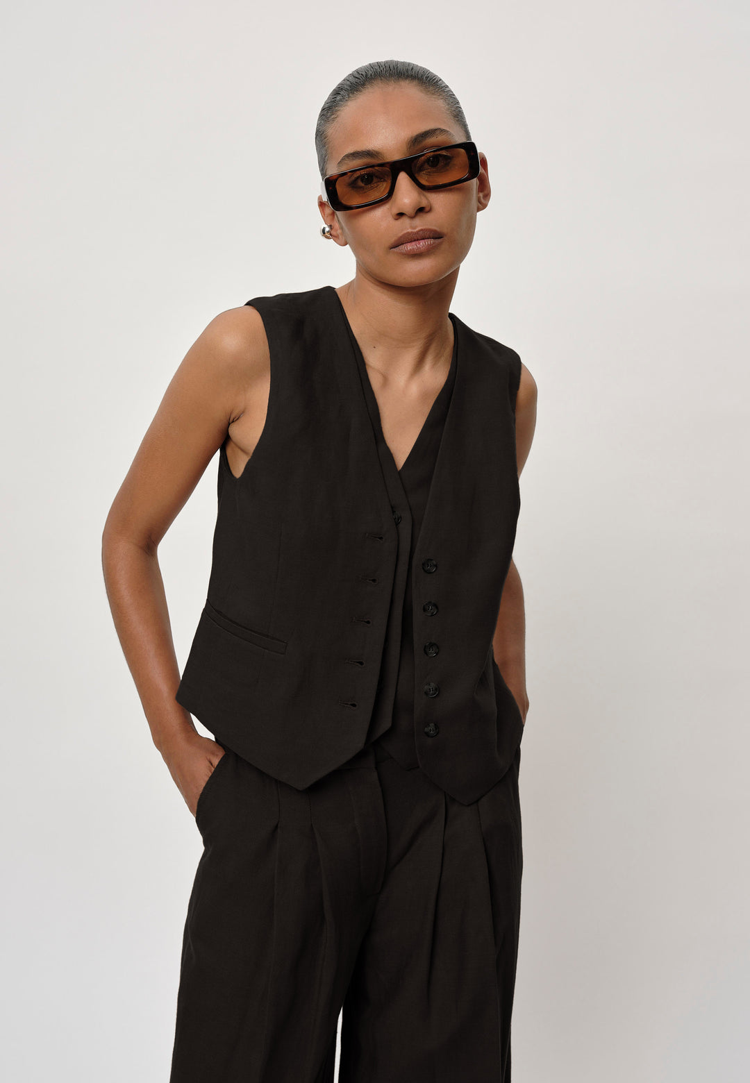 Herskind Double Vest - Black