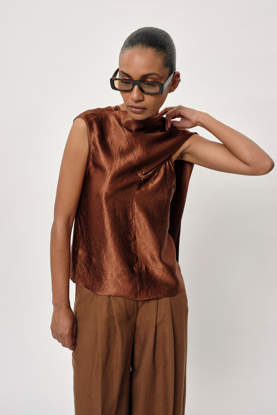 Herskind Ava Top - Toffee