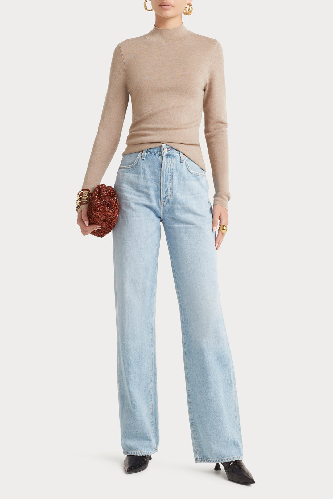 Husk Mock Neck Sweater