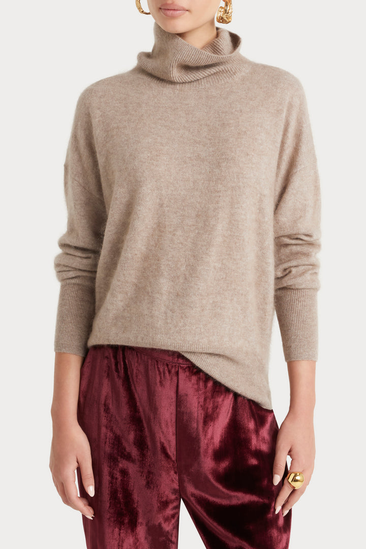 Husk Cash Slouch Knit - Latte