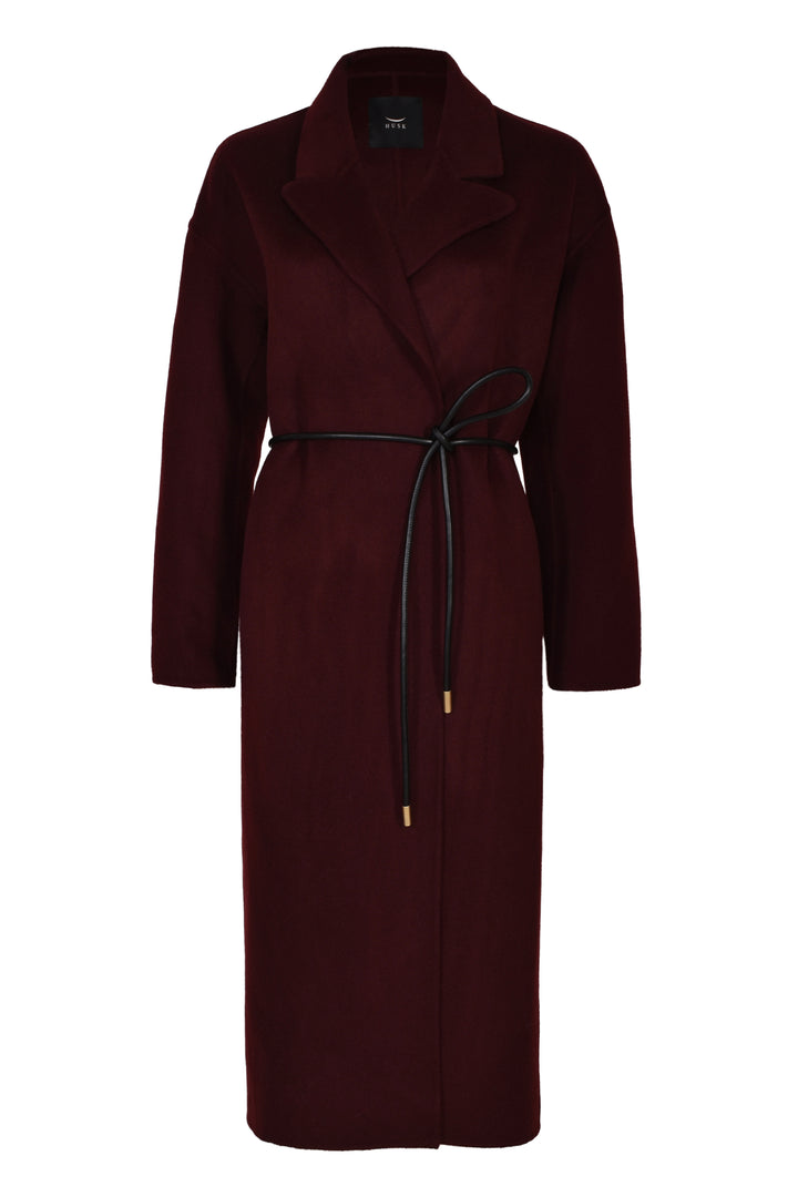 Husk Tuva Coat - Wine