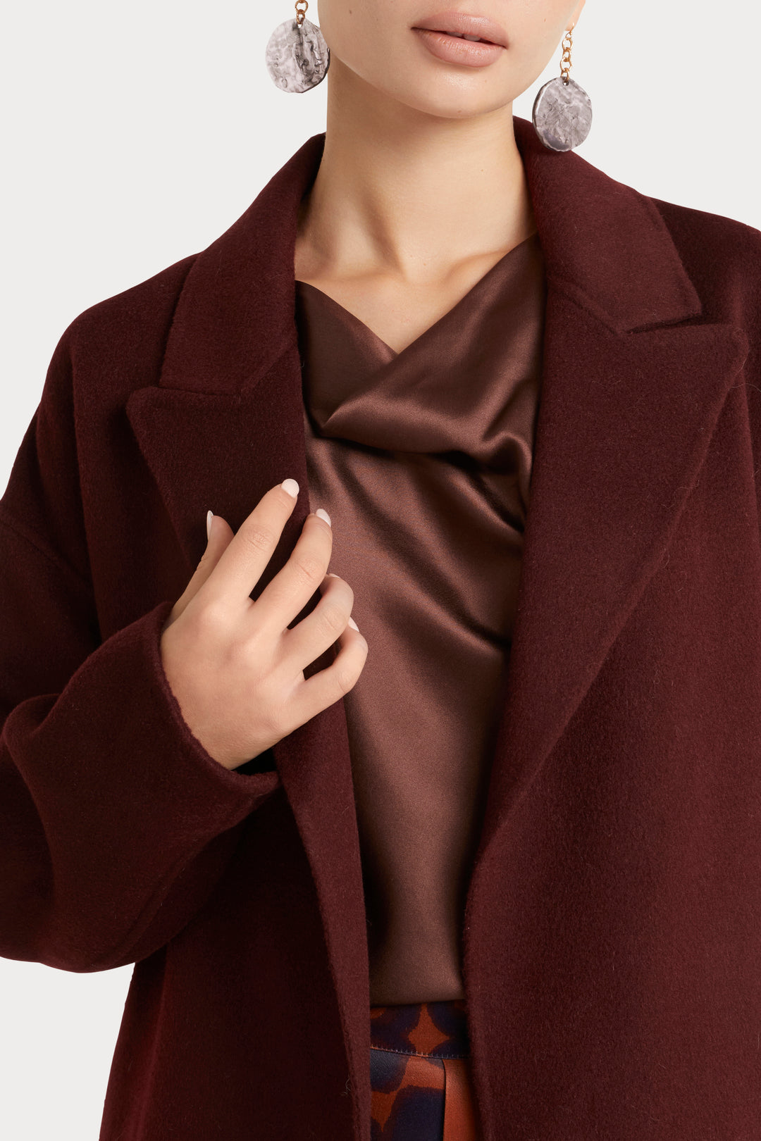 Husk Tuva Coat - Wine