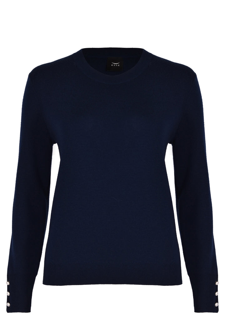 Husk Pearl Crew Sweater