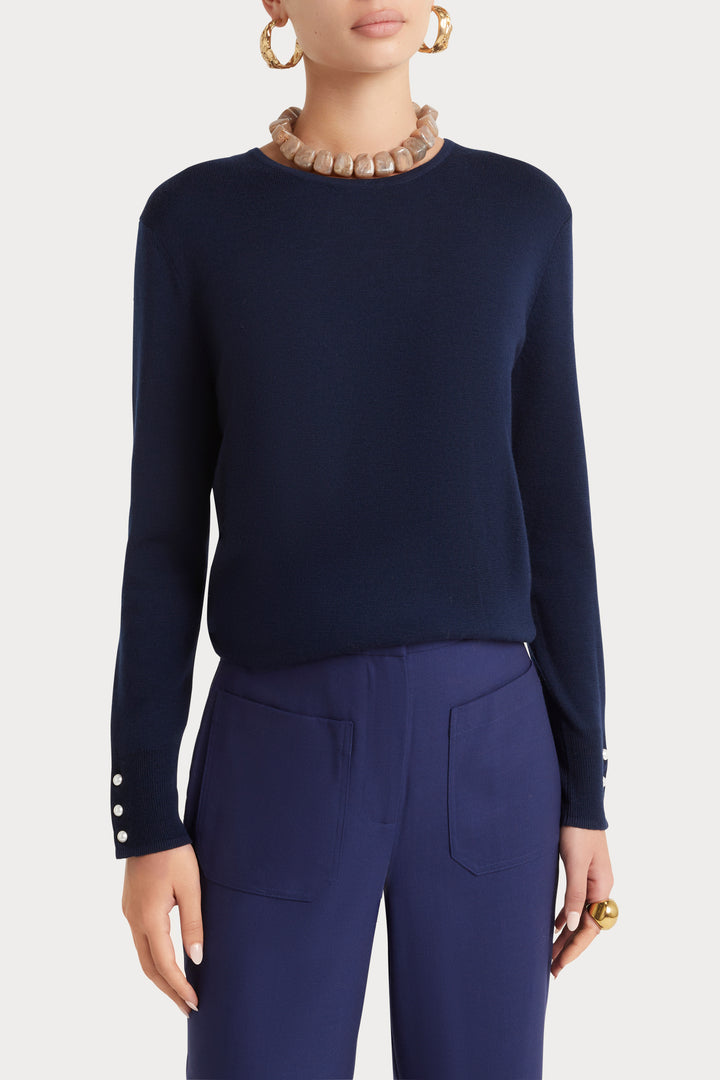 Husk Pearl Crew Sweater