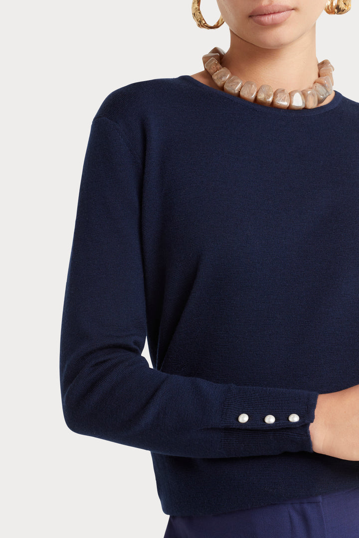 Husk Pearl Crew Sweater