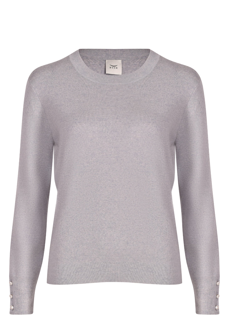 Husk Pearl Crew Sweater