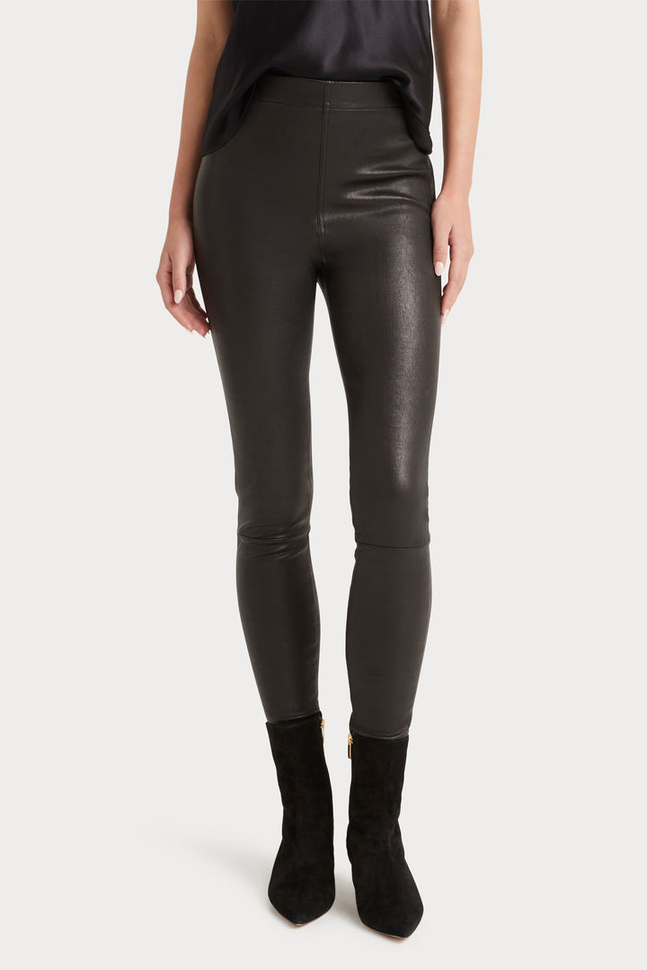 Husk Leather Legging - Black