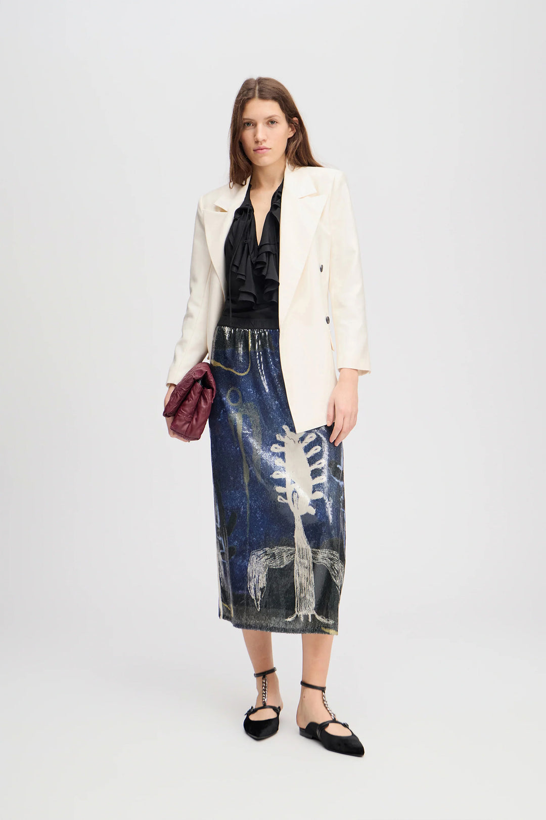 Munthe Lebane Skirt - Navy