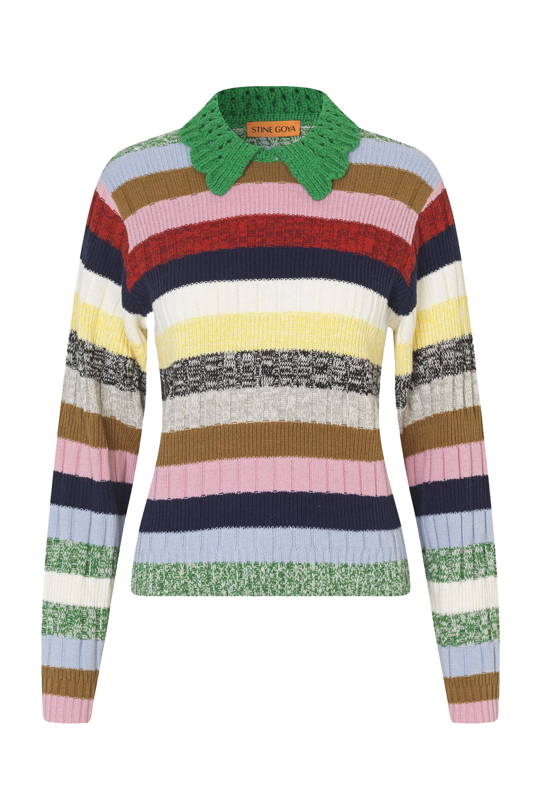 Stine Goya Polo Sweater - Stripe