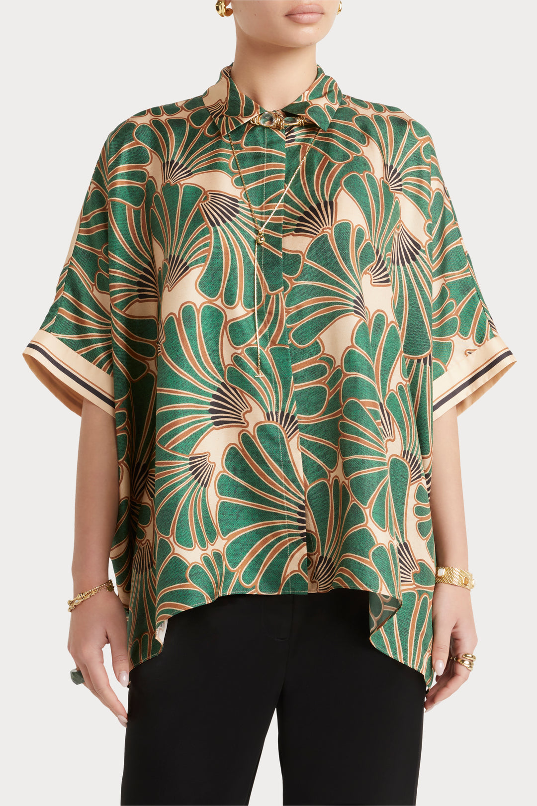Husk Hazel Top - Print
