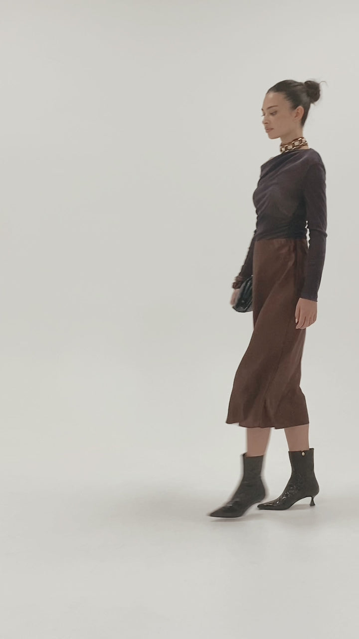 Husk Moss Top - Aubergine