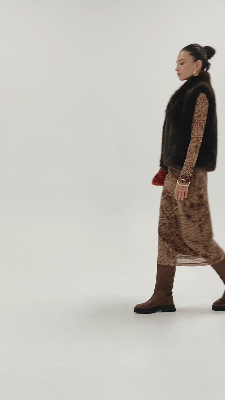 Husk Twilight Vest - Chocolate